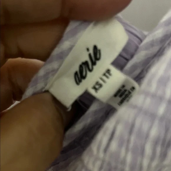 Aerie Soft Lilac gingham Maxi Dress - Picture 9 of 12